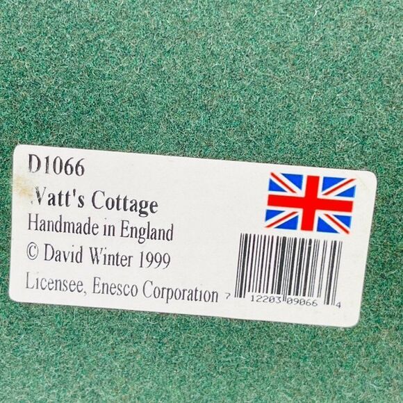 David Winters Cottages Collectors 1999 Watt's Cottage Original Box Mint - Picture 13 of 16